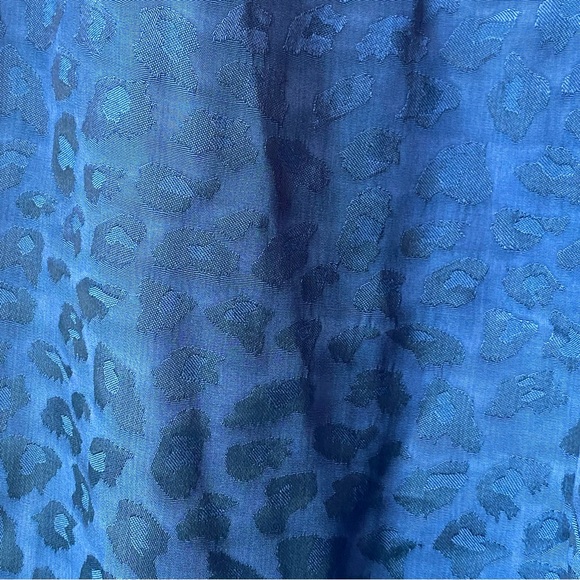 Lovers + Friends Regina Jacquard Leopard Pant in Blue NWT - Picture 10 of 14